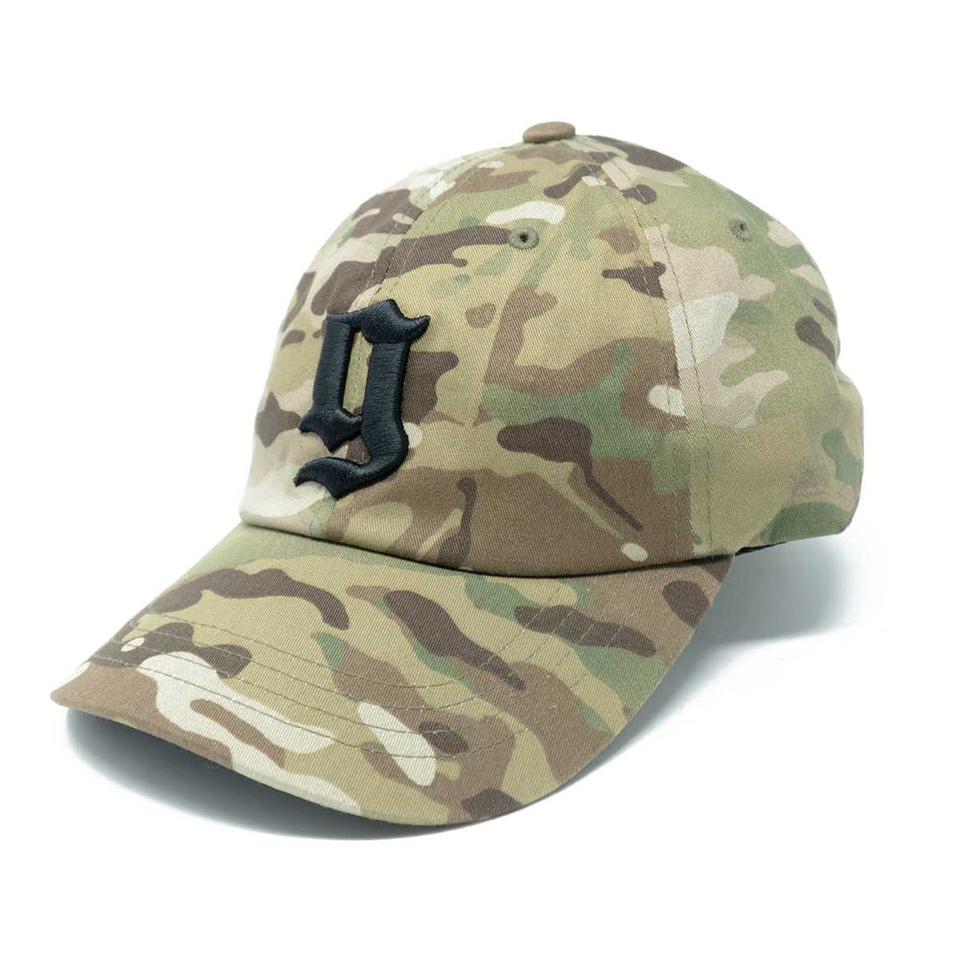 GBRS Group Puff G Dad Hat  - Camo with Black embroidery