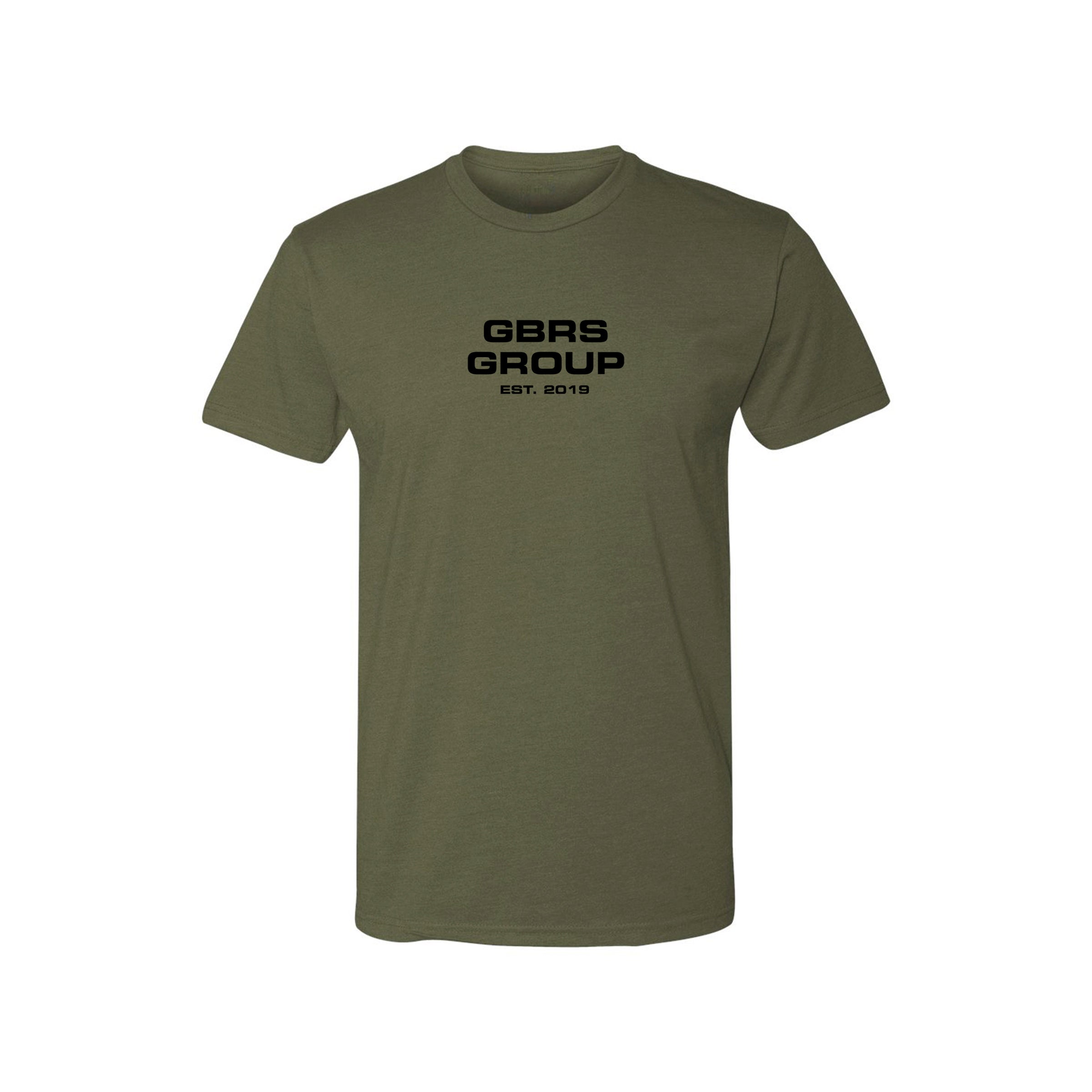 GBRS Group Instructor Short Sleeve Shirt - Anniversary Edition in Military Green with Black print - Front