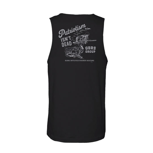 GBRS Group Storming the Beach Tank - Back of shirt pictured on white background