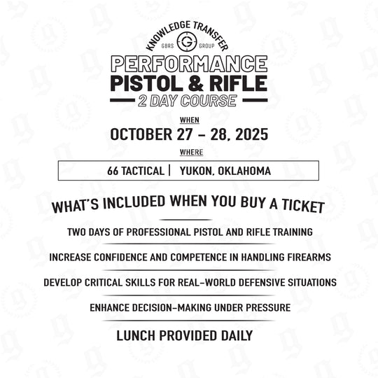 KT 2509 Pistol Rife Course What's Included