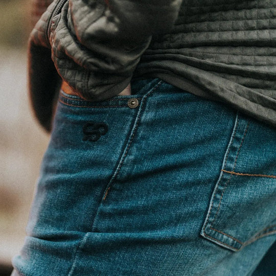Set Point™ by GBRS Group AP Nomad Jean is a rugged comfort, all-purpose jean for everyday use.