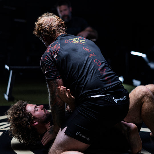 GBRS Group Tribe Short Sleeve Rash Guard - Lifestyle action shot