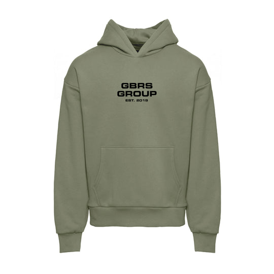 GBRS Group Instructor 26 Oversized Pullover Hoodie - Front of hoodie pictured on white.