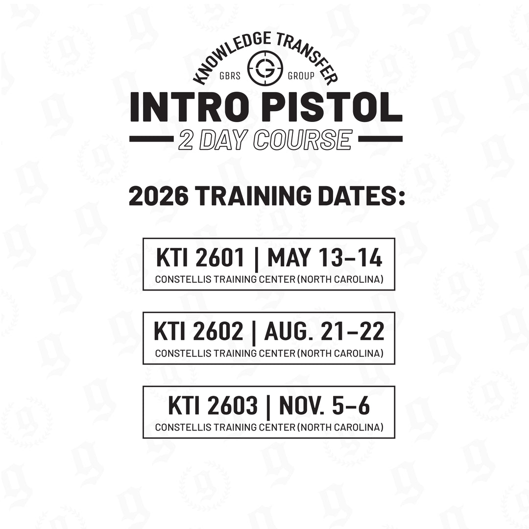 2026 KT Intro Pistol Course Training Dates