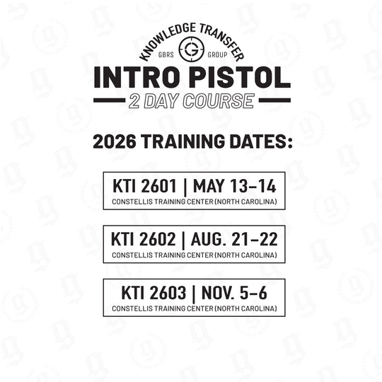 2026 KT Intro Pistol Course Training Dates