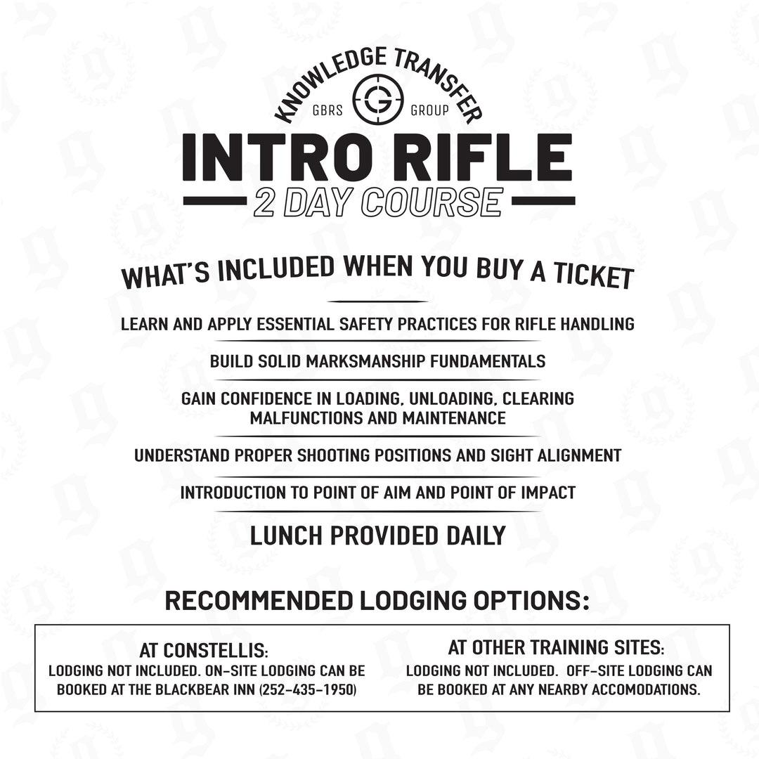 2026 KT Intro Rifle Course What's Included