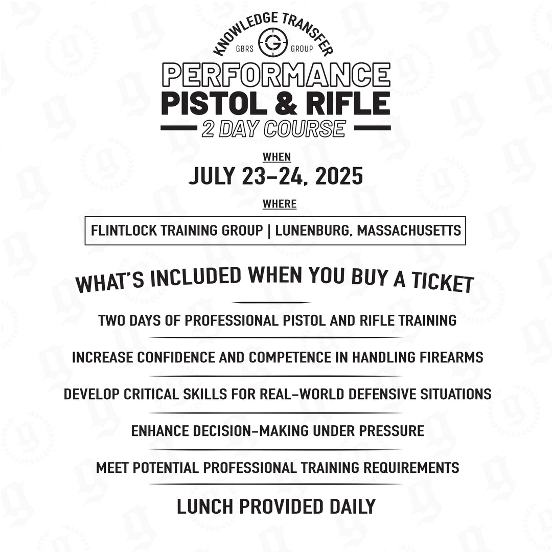 Knowledge Transfer 2505 | 2-Day Performance Pistol & Rifle Course