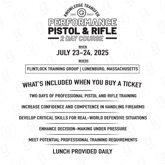 Knowledge Transfer 2505 | 2-Day Performance Pistol & Rifle Course