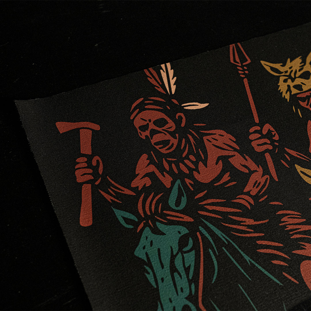 GBRS Group Tribe Canvas Print - showing detail of Tribe Indian