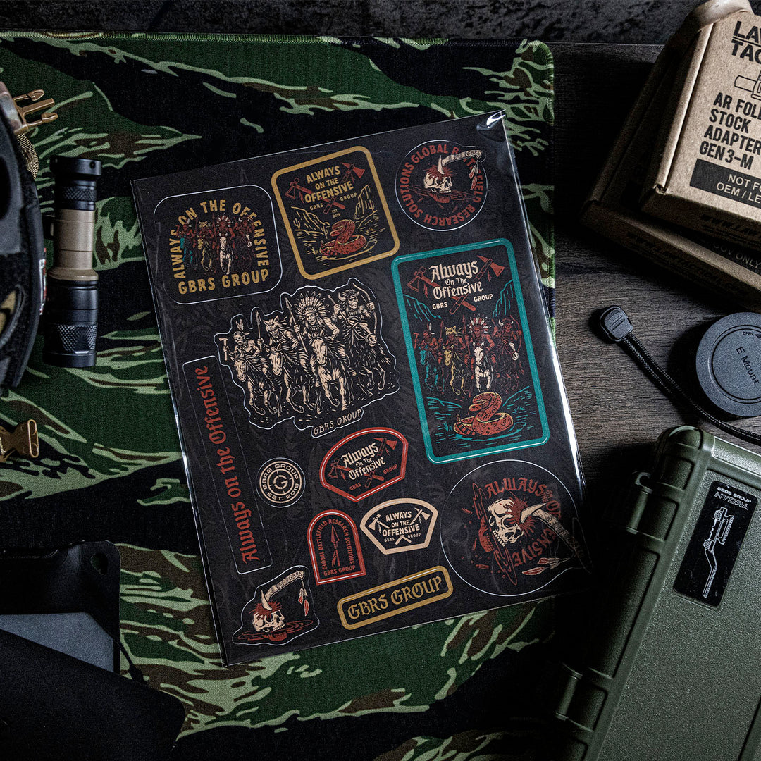 GBRS Group Always On The Offensive Sticker Sheet - Lifestyle image