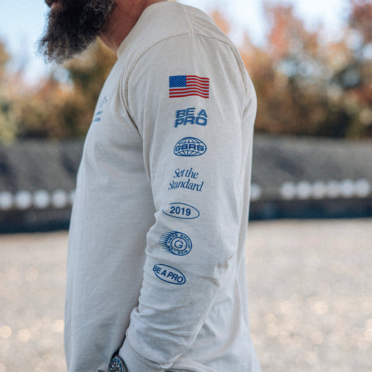 GBRS Group A-Team Long Sleeve Shirt - Lifestyle image showing sleeve detail of shirt