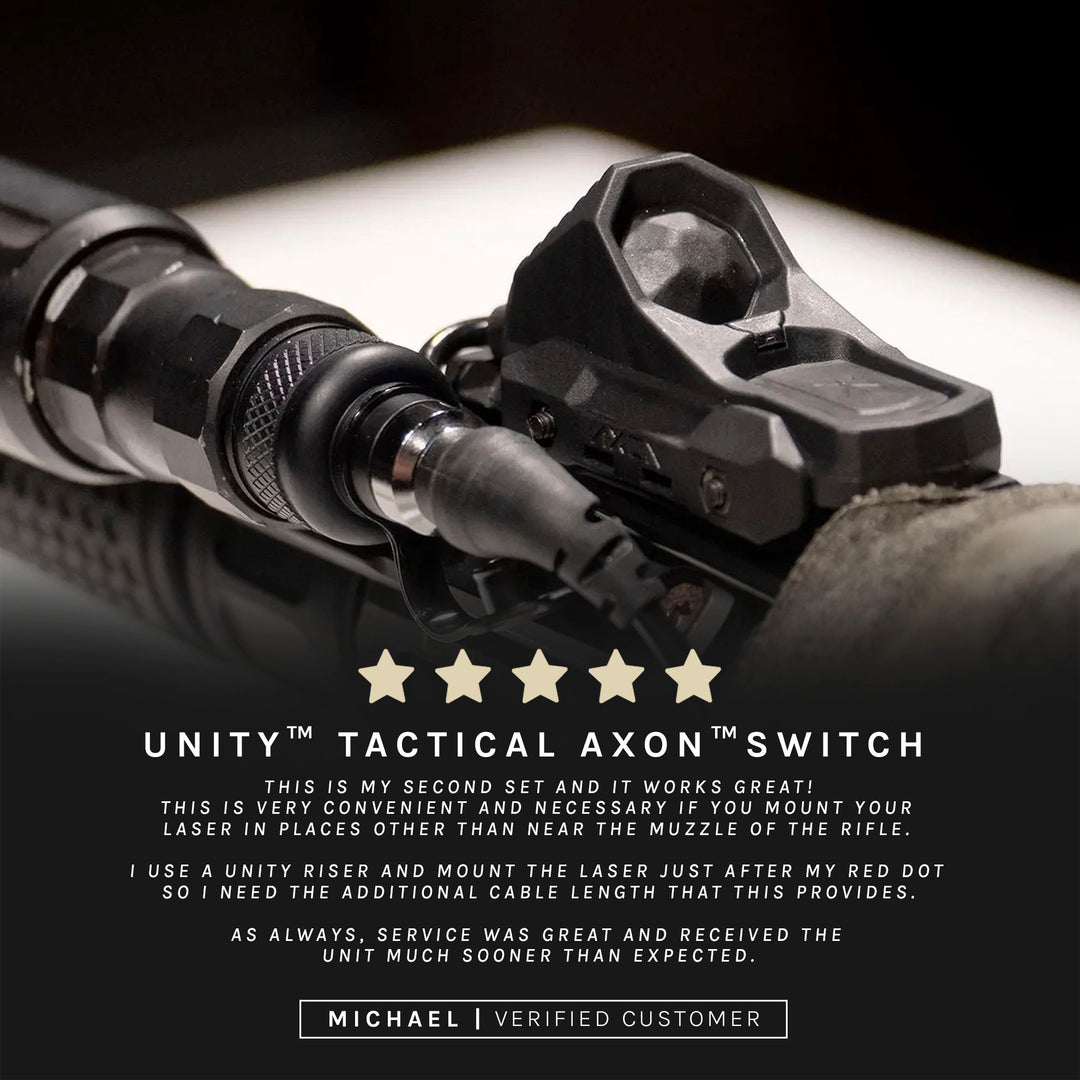 UNITY™ Tactical AXON™ Switch 5 star review from a verified GBRS customer.