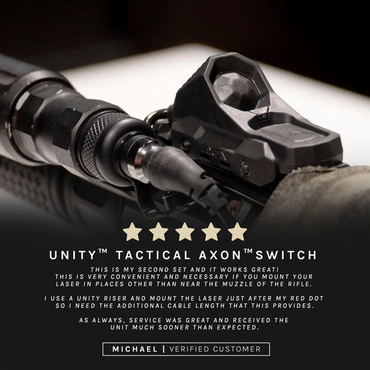 UNITY™ Tactical AXON™ Switch 5 star review from a verified GBRS customer.