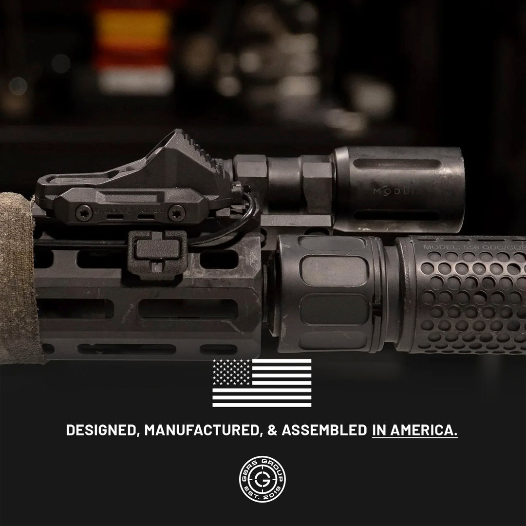 UNITY™ Tactical AXON™ Switch is designed, manufactured, and assembled in America. This is a Berry Compliant product
