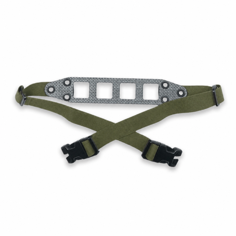 GBRS Group Modular Chest Rig Lower Back Strap in Ranger Green on a white background