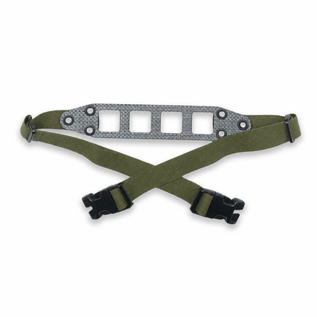 GBRS Group Modular Chest Rig Lower Back Strap in Ranger Green on a white background