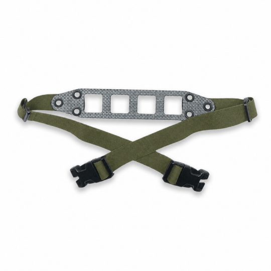 GBRS Group Modular Chest Rig Lower Back Strap in Ranger Green on a white background