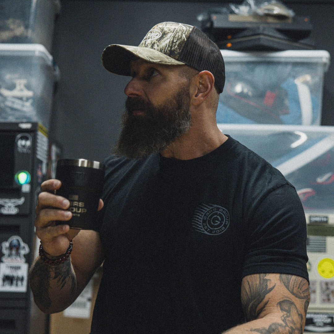 GBRS Group Be A Pro Short Sleeve Shirt - Lifestyle image picturing front of shirt in black