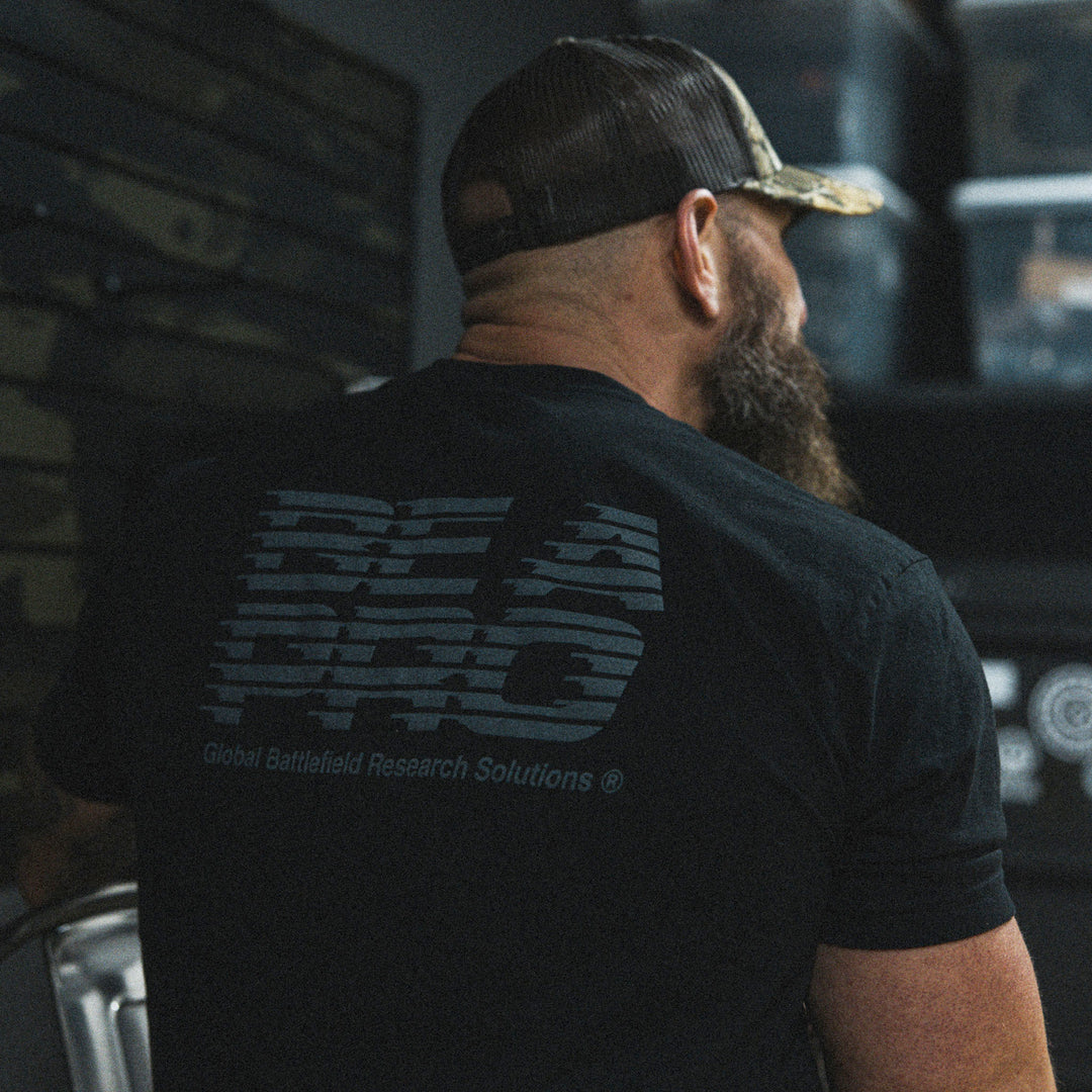 GBRS Group Be A Pro Short Sleeve Shirt - Lifestyle image picturing back of shirt in black