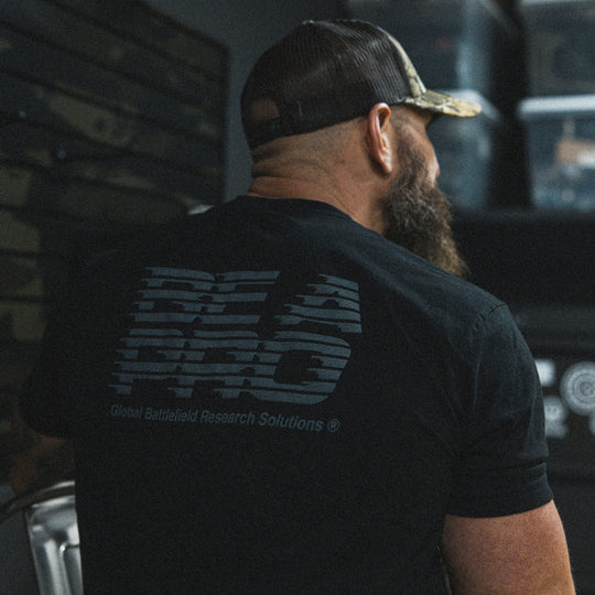 GBRS Group Be A Pro Short Sleeve Shirt - Lifestyle image picturing back of shirt in black