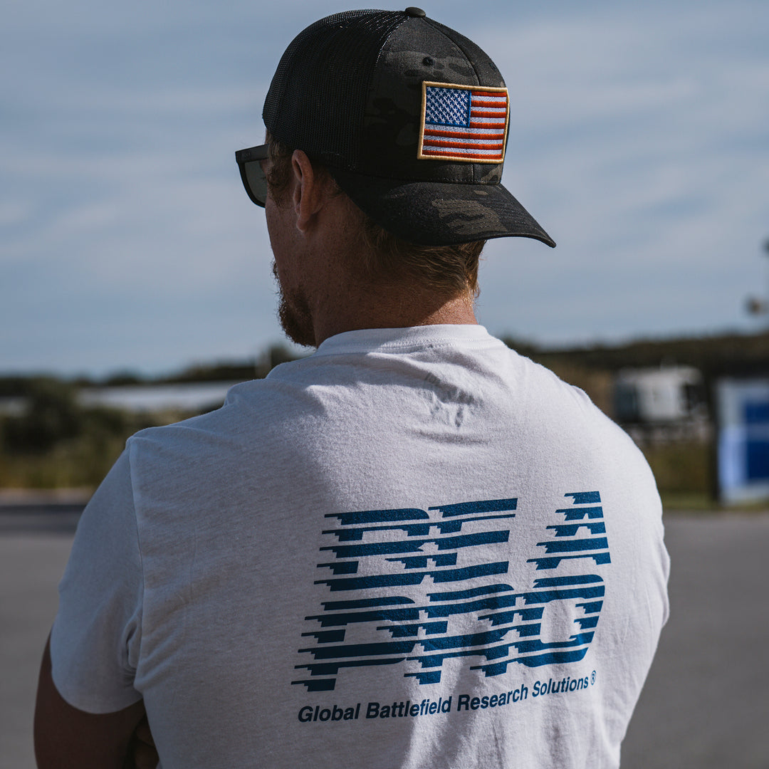 GBRS Group Be A Pro Short Sleeve Shirt - Lifestyle image picturing back of shirt in white