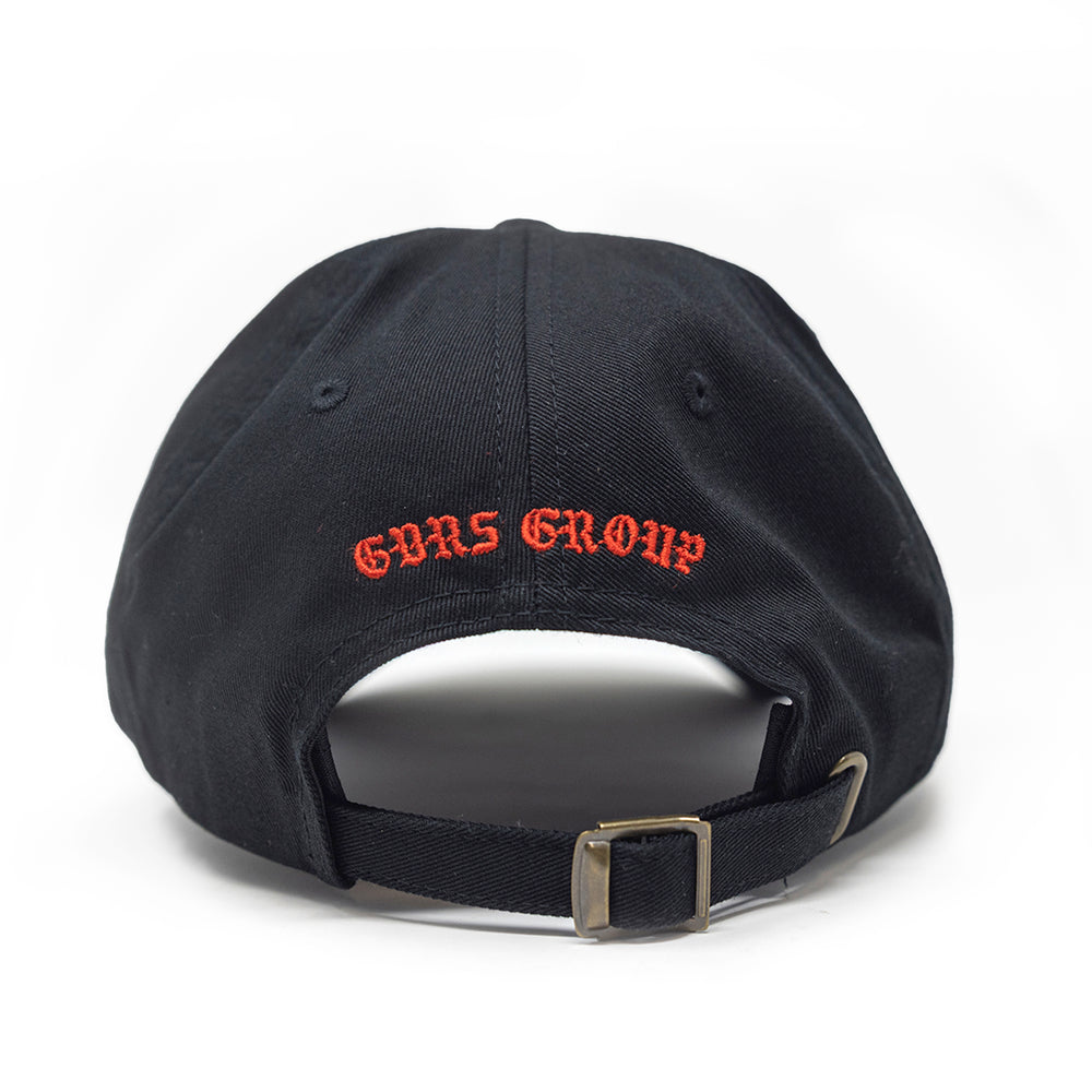 GBRS Group Burn the Ships Dad Hat - Back of hat on white background showing back GBRS Group embroidery design.