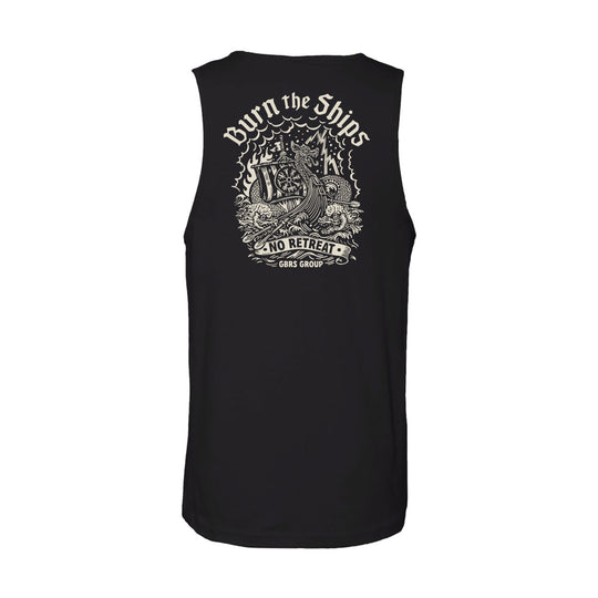 GBRS Group Kraken Tank pictured on white showing back of tank print design