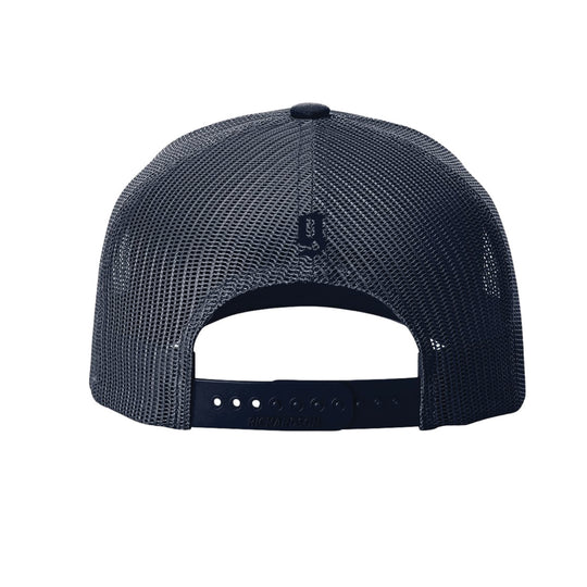 GBRS Group No Retreat Trucker Hat - pictured on white showing back of hat