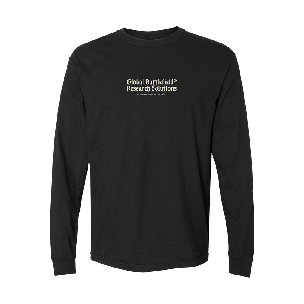 GBRS Group Kraken Long Sleeve Shirt pictured in Black showing the front print design