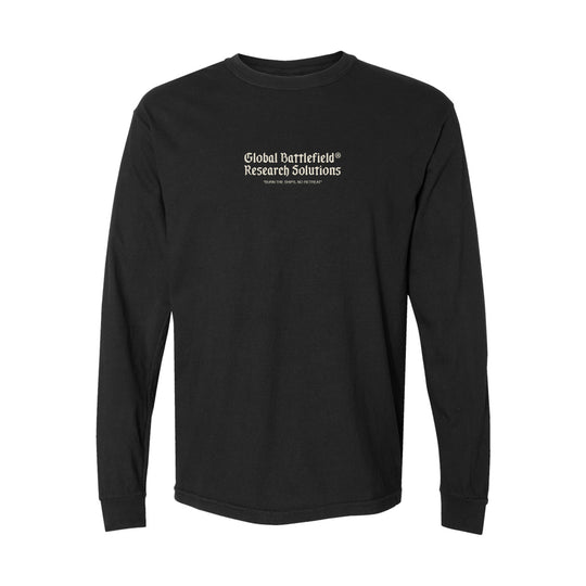 GBRS Group Kraken Long Sleeve Shirt pictured in Black showing the front print design