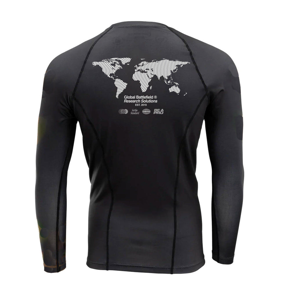 GBRS Group A-Team Long Sleeve Rash Guard - Pictured on a white background showing back design detail