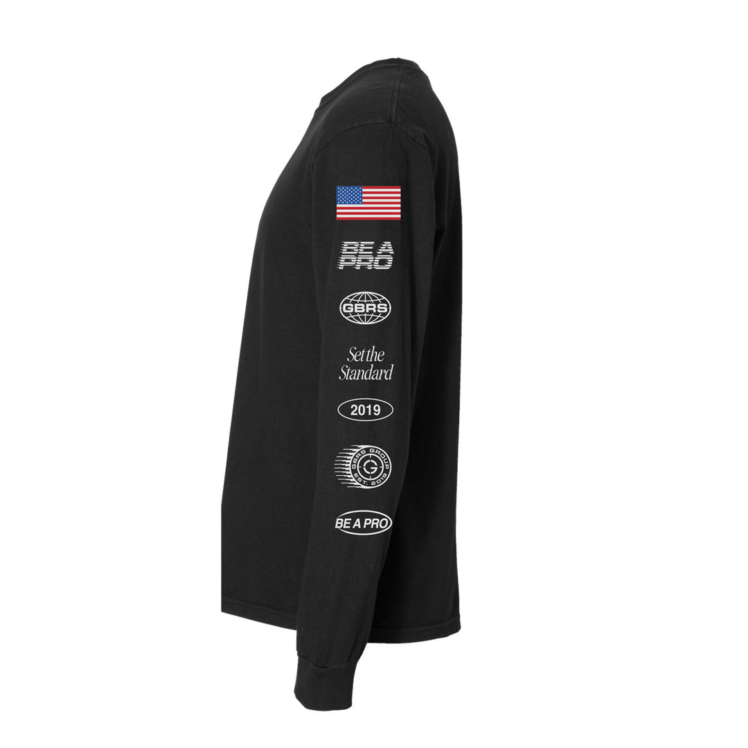 GBRS Group A-Team Long Sleeve Rash Guard - Pictured on a white background showing sleeve design detail