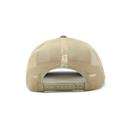 GBRS Group Patriotism Trucker Hat - Picturing back of hat in Multicam with Tan mesh 