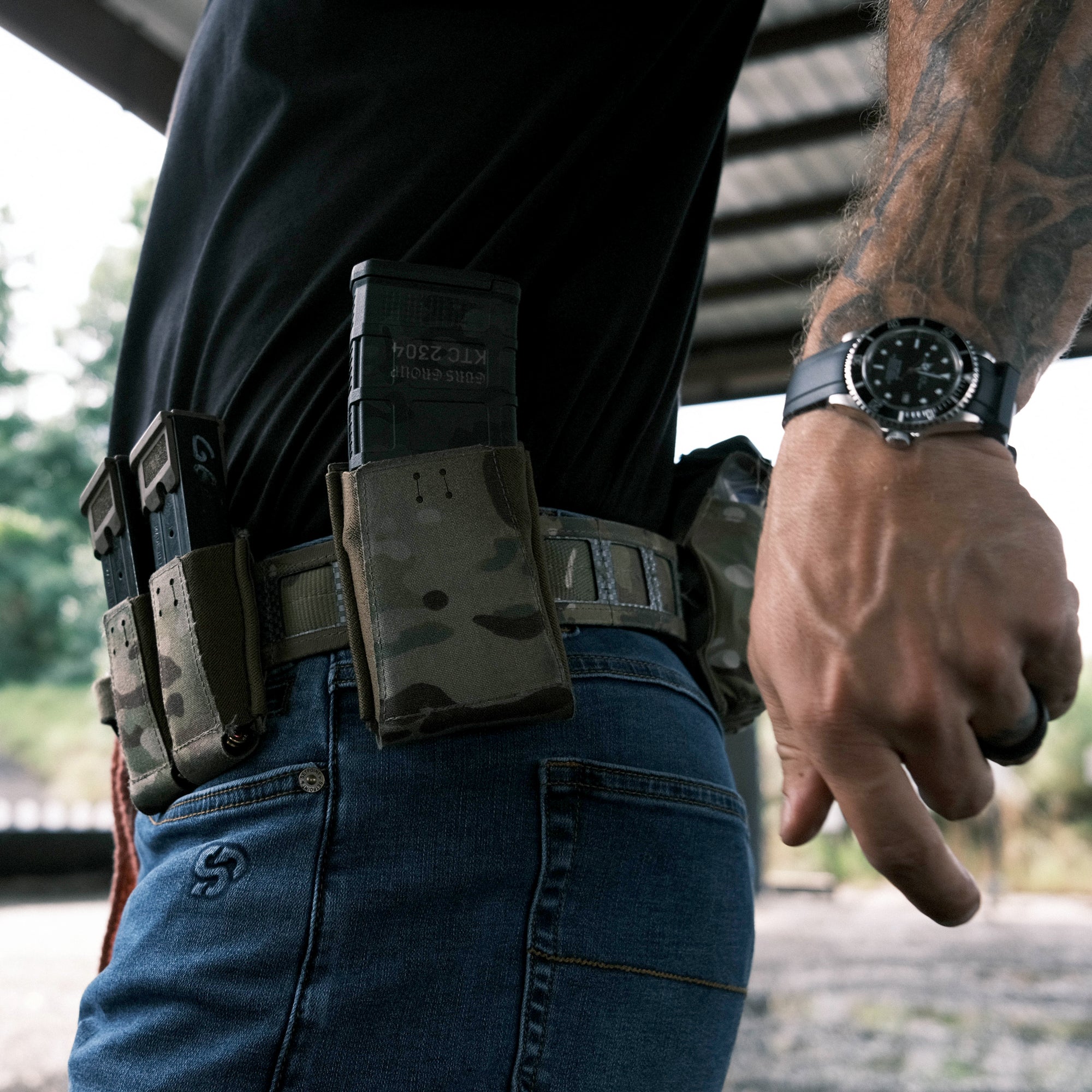 GBRS Group Single Pistol Magazine Pouch - Bungee Retention – GBRS