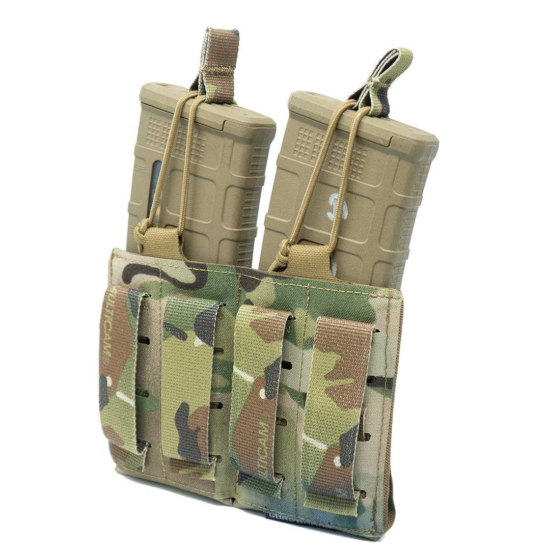 Solid Rifle Pouch GBRS Group Double Rifle Magazine Pouch - Bungee Retention – GBRS Group Gear