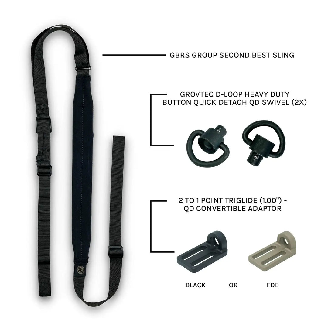 Mount Picatinny TACTICON BattleSling Elite | Padded Quick Adjust QD 2 ...