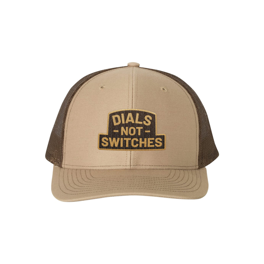 GBRS Group Badge Trucker Hat in Khaki  - Front View