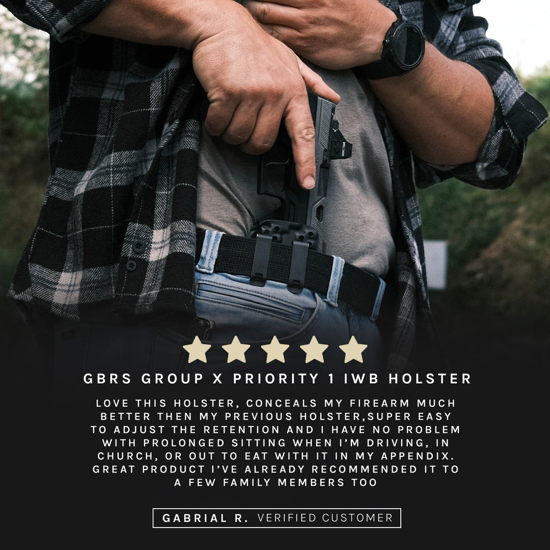 GBRS Group x Priority 1 IWB Holster  - gets 5-star reviews from customers