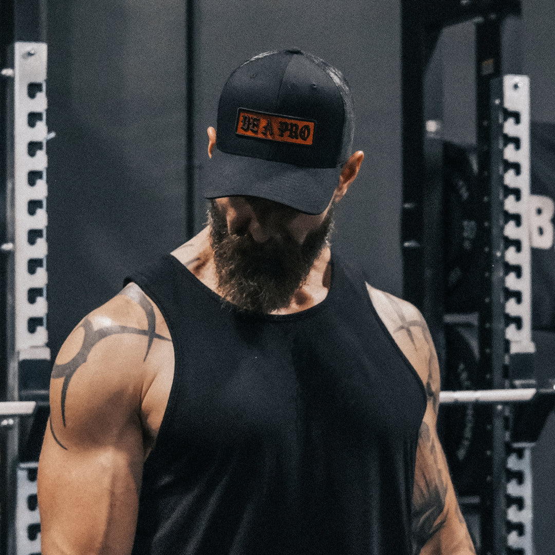 GBRS Group Be A Pro Trucker Hat - Lifestyle in the gym
