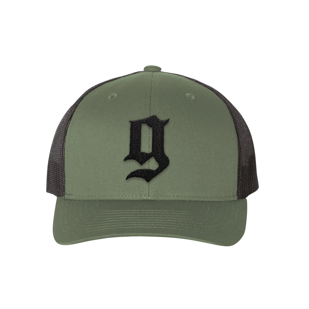 GBRS Group Puff G Trucker Hat Loden-Black