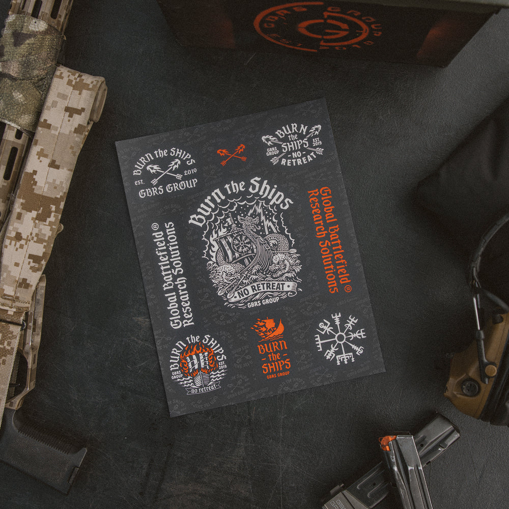 GBRS Group Burn The Ships Sticker Sheet