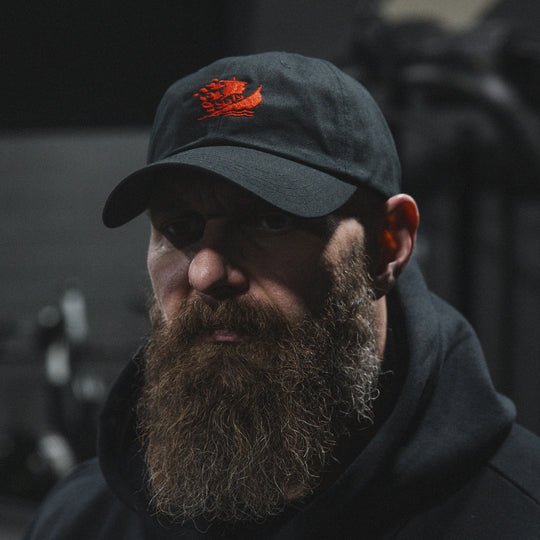 GBRS Group Burn the Ships Dad Hat - Lifestyle shot showing front of hat 