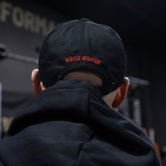 GBRS Group Burn the Ships Dad Hat - Lifestyle shot showing back of hat 