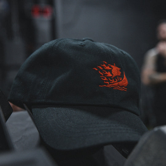 GBRS Group Burn the Ships Dad Hat - Lifestyle shot showing front of hat 