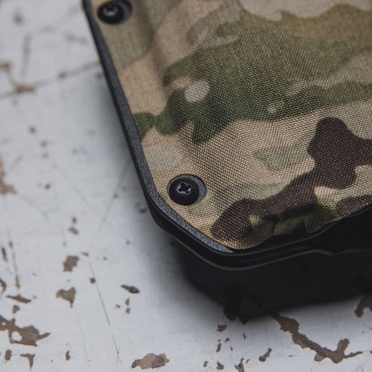 Close up photo of GBRS Group Cordura Holster Wrap- Multicam details