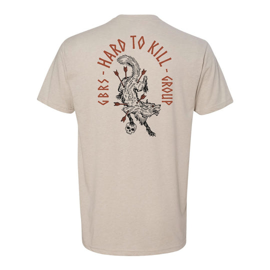 View of back of GBRS Group Hard to Kill Death Grip Short Sleeve on white background