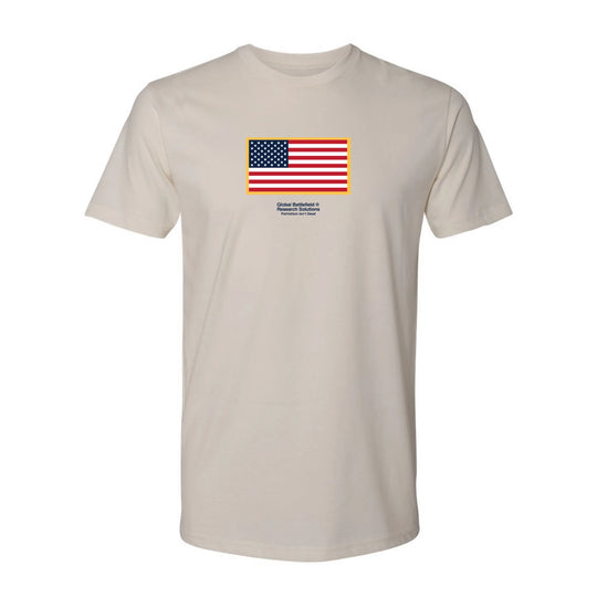 GBRS Group Front and Center Cream Short Sleeve Shirt front view on white background