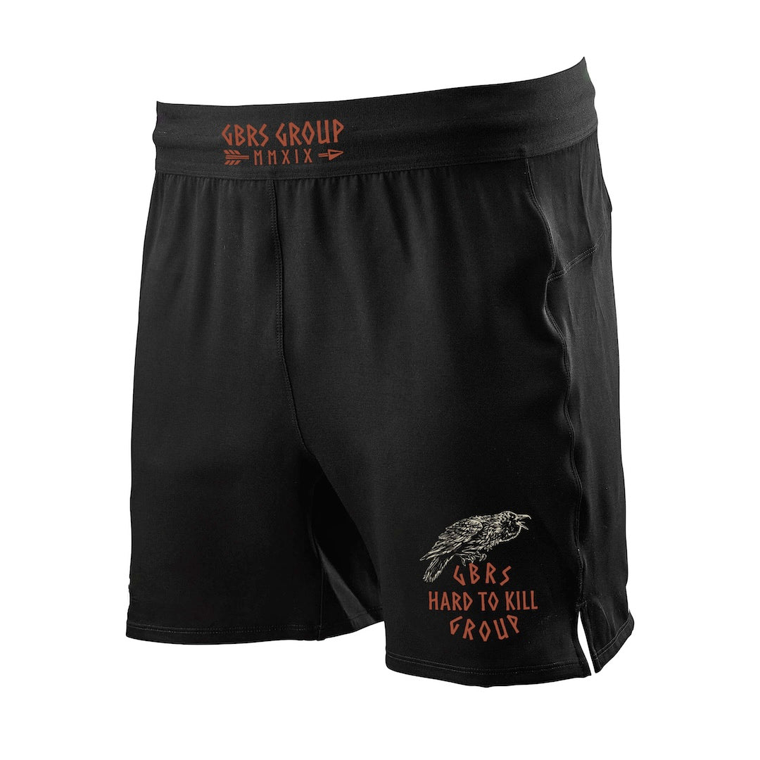 GBRS Group Hard to Kill Fight Shorts on white background