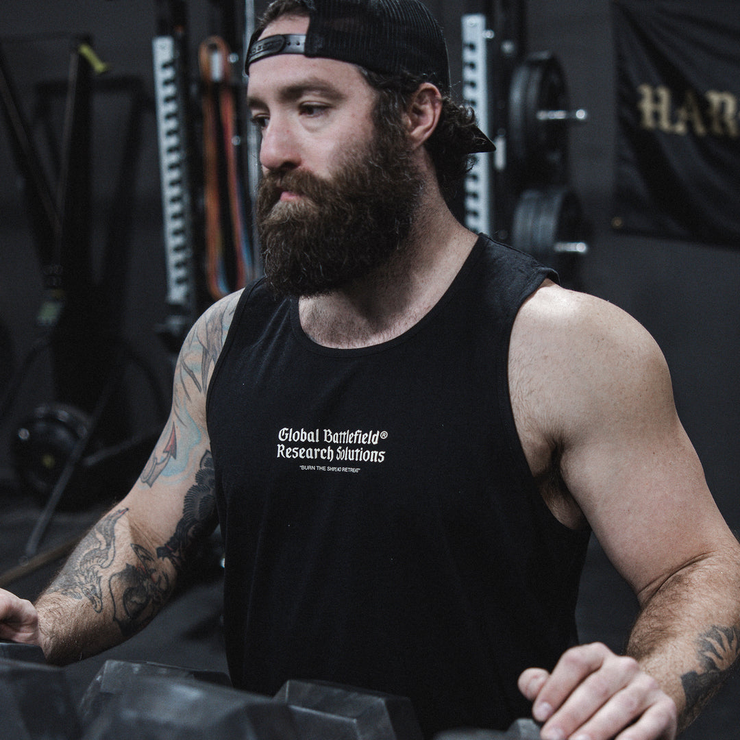 GBRS Group Kraken Tank lifestyle shot showing front of tank print design