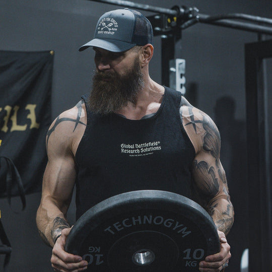 GBRS Group Kraken Tank lifestyle shot showing front of tank print design